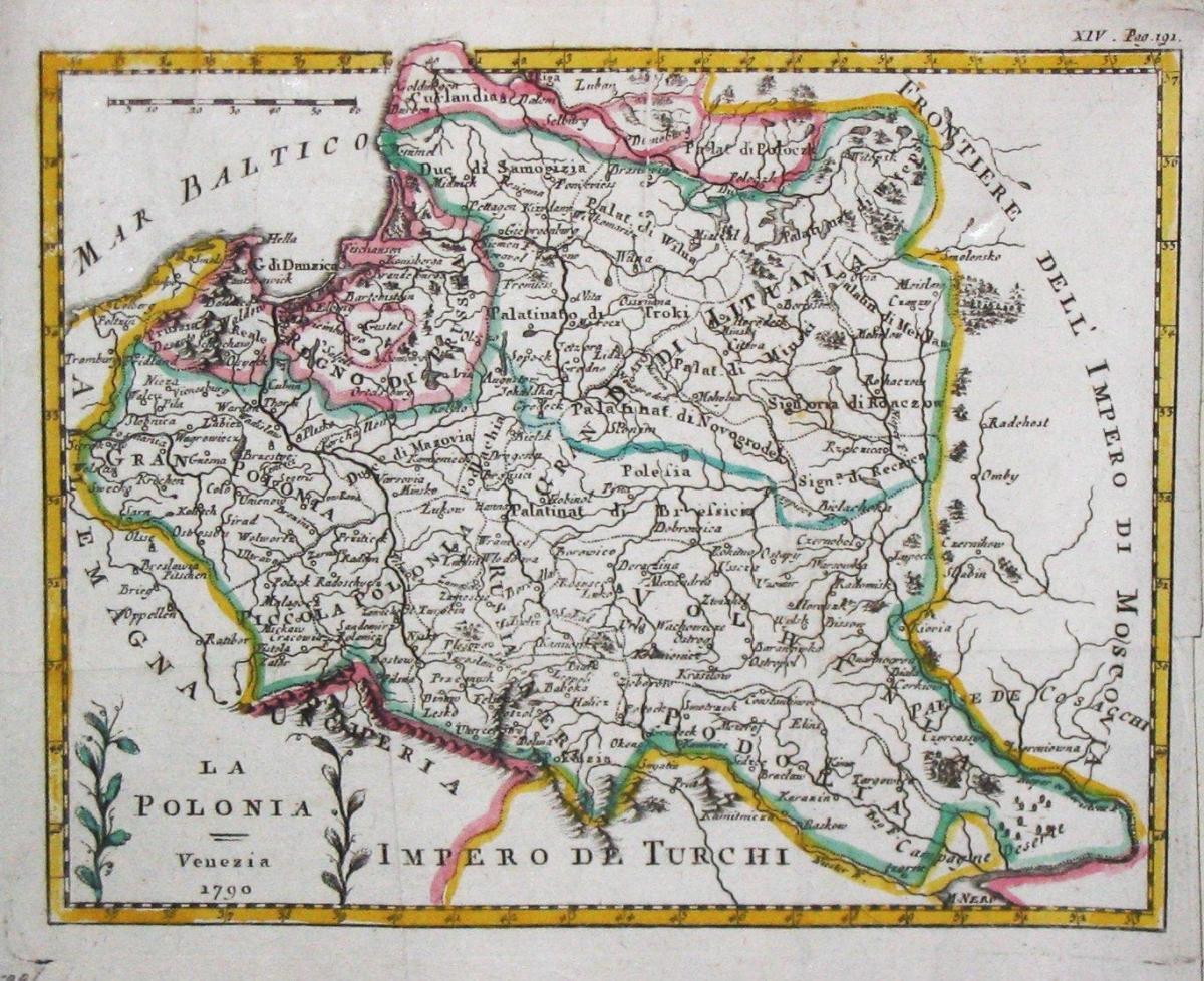 地図のリトアニア旧 