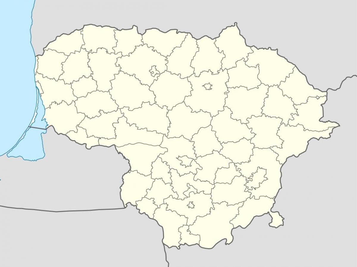 地図のリトアニアベクター