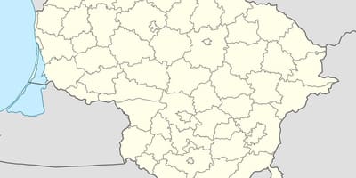 地図のリトアニアベクター