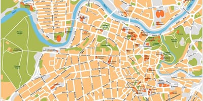 地図のヴィリニュスリトアニア 
