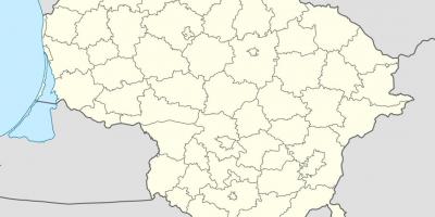 地図のリトアニアベクター